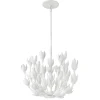 Lampa wisząca Flora - 3 źródła światła - Tynk strukturalny (QN-FLORA3-WHT) - Quintiesse