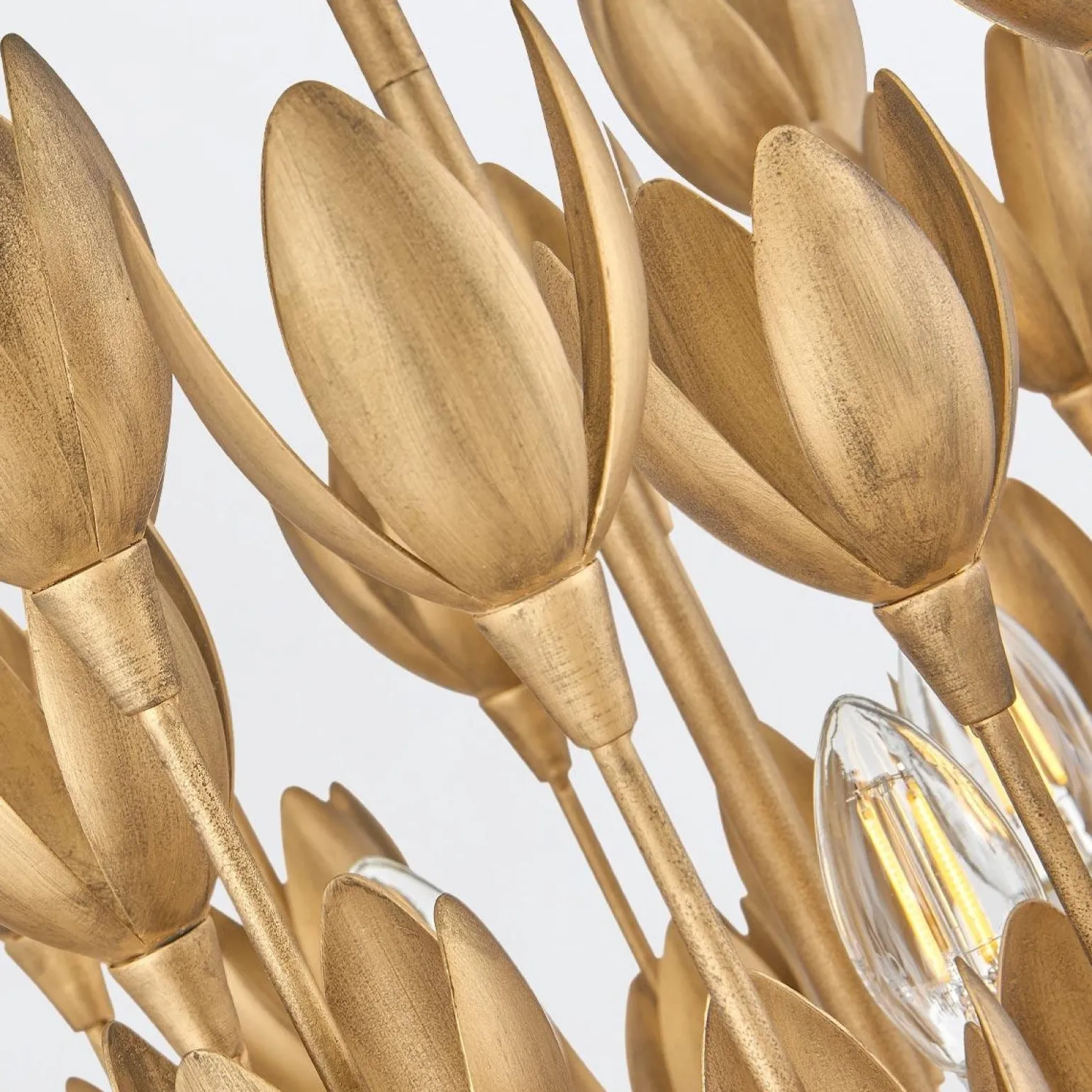 Lampa wisząca Flora - 3 źródła światła - Oksydowane złoto (QN-FLORA3-GD) - Quintiesse