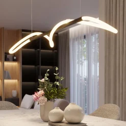 Lampa wisząca GALAKSE 148 czarna LED 2700-6500K (TH.280) - Thoro Lighting