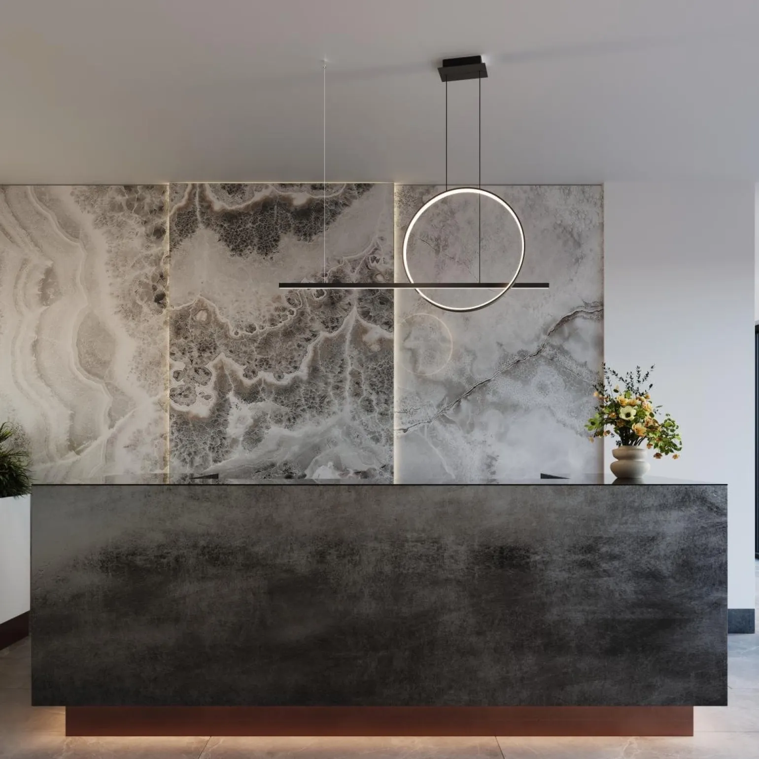 Lampa wisząca GLAD czarna LED 3000K (TH.494) - Thoro Lighting