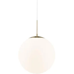 Lampa wisząca GRANT Nordlux E27 25W Szkło Mosiądz