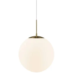 Lampa wisząca GRANT Nordlux E27 25W Szkło Mosiądz