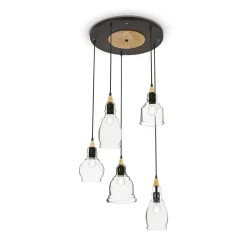 Lampa wisząca GRETEL SP5 kol. czarny (103174) Ideal Lux - żyrandol