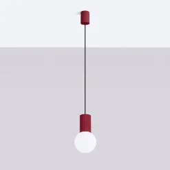 Lampa wisząca HALO 1 burgund (SL.1749) - Sollux Lighting