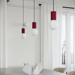 Lampa wisząca HALO 1 burgund (SL.1749) - Sollux Lighting