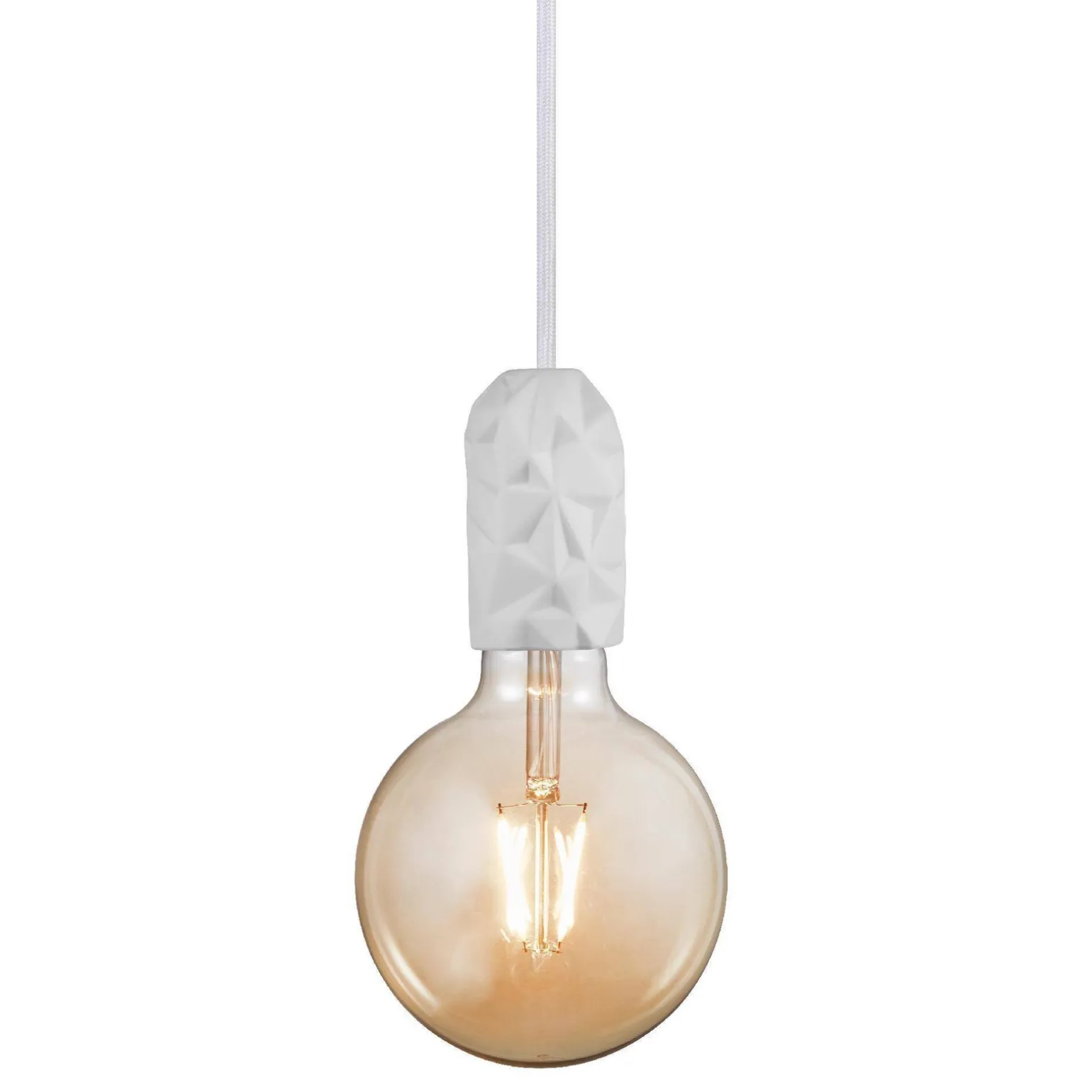 Lampa wisząca HANG Nordlux E27 40W Porcelana Biały