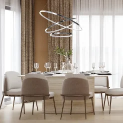 Lampa wisząca HOOP CHROME 93W LED (ML1551) - Milagro