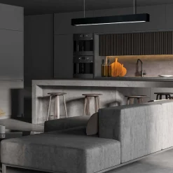 Lampa wisząca IBROS duża CCT IP20 czarna (LP-7001/1P 20 BK-93 24 CCT) - Light Prestige