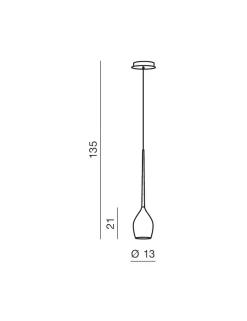 Lampa wisząca IZZA 1 kolor dymiony (AZ2936) - Azzardo