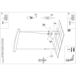 Lampa wisząca JORUN 150 czarna LED 3000K (TH.475) - Thoro Lighting