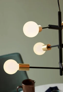 Lampa wisząca JOSEFINE Nordlux E27 6X28W Metal Czarny mat