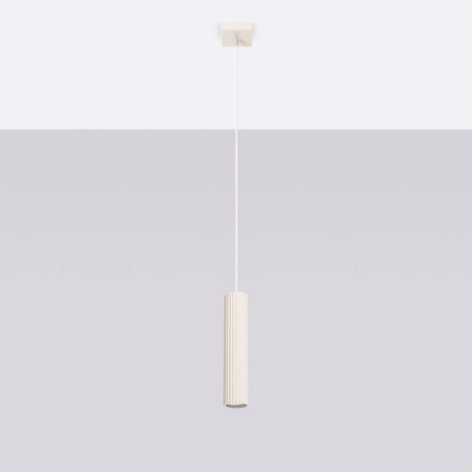 Lampa wisząca KARBON 1 beżowy (SL.1592) - Sollux Lighting