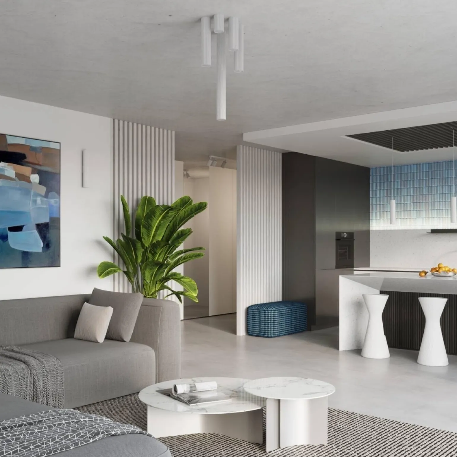 Lampa wisząca KARBON 1 biały (SL.1535) - Sollux Lighting