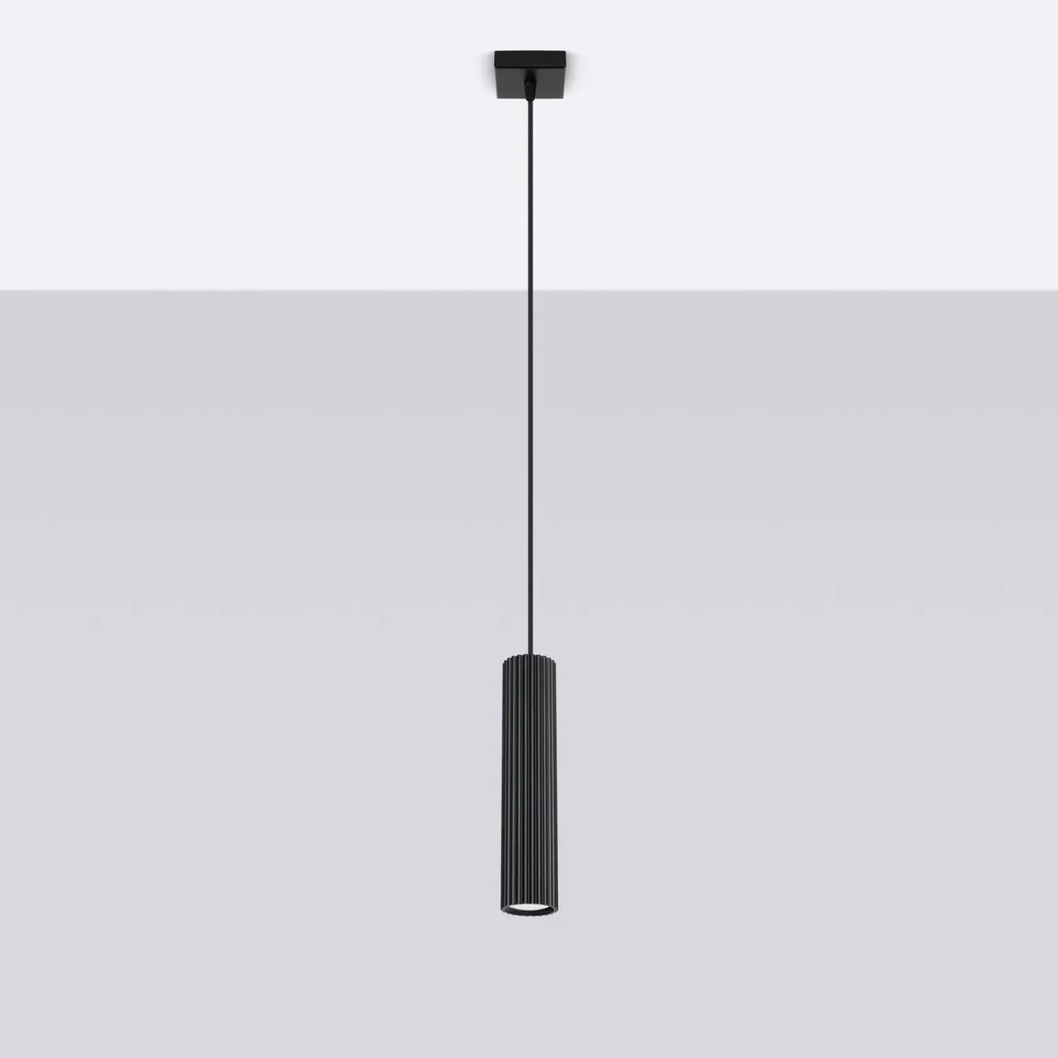 Lampa wisząca KARBON 1 czarny (SL.1573) - Sollux Lighting
