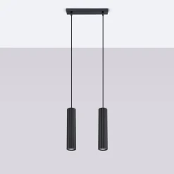 Lampa wisząca KARBON 2 czarny (SL.1574) - Sollux Lighting