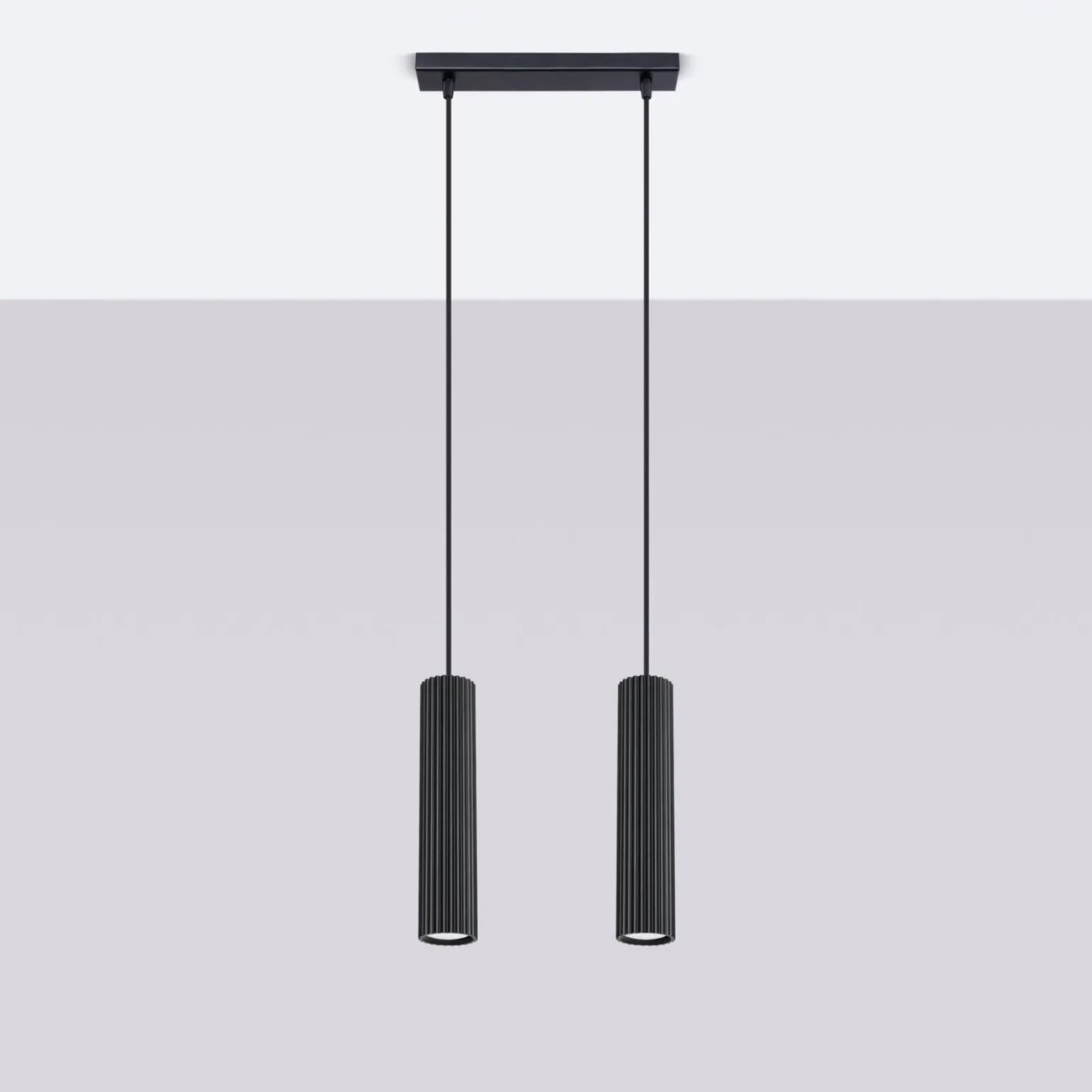 Lampa wisząca KARBON 2 czarny (SL.1574) - Sollux Lighting