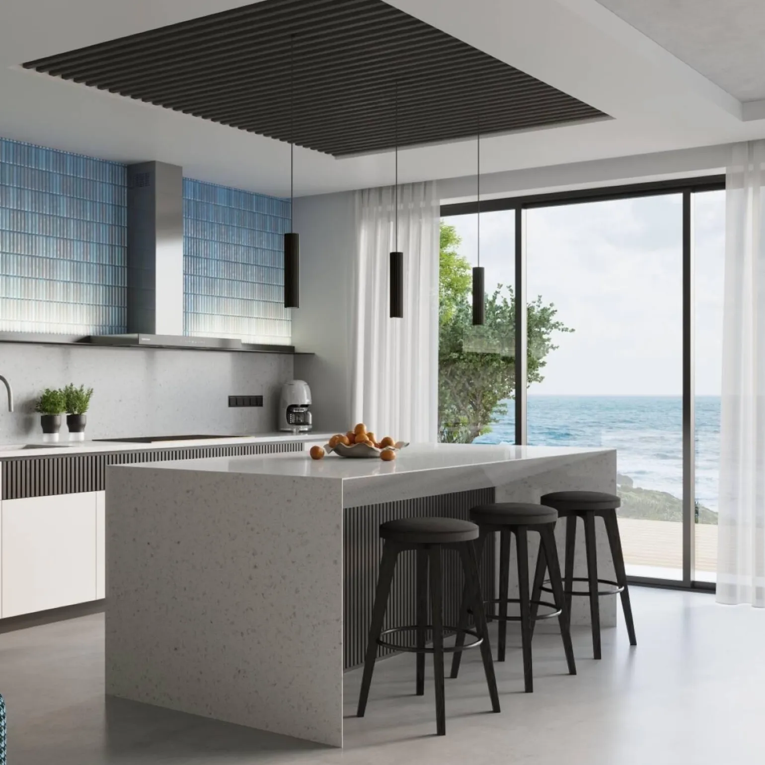 Lampa wisząca KARBON 2 czarny (SL.1574) - Sollux Lighting