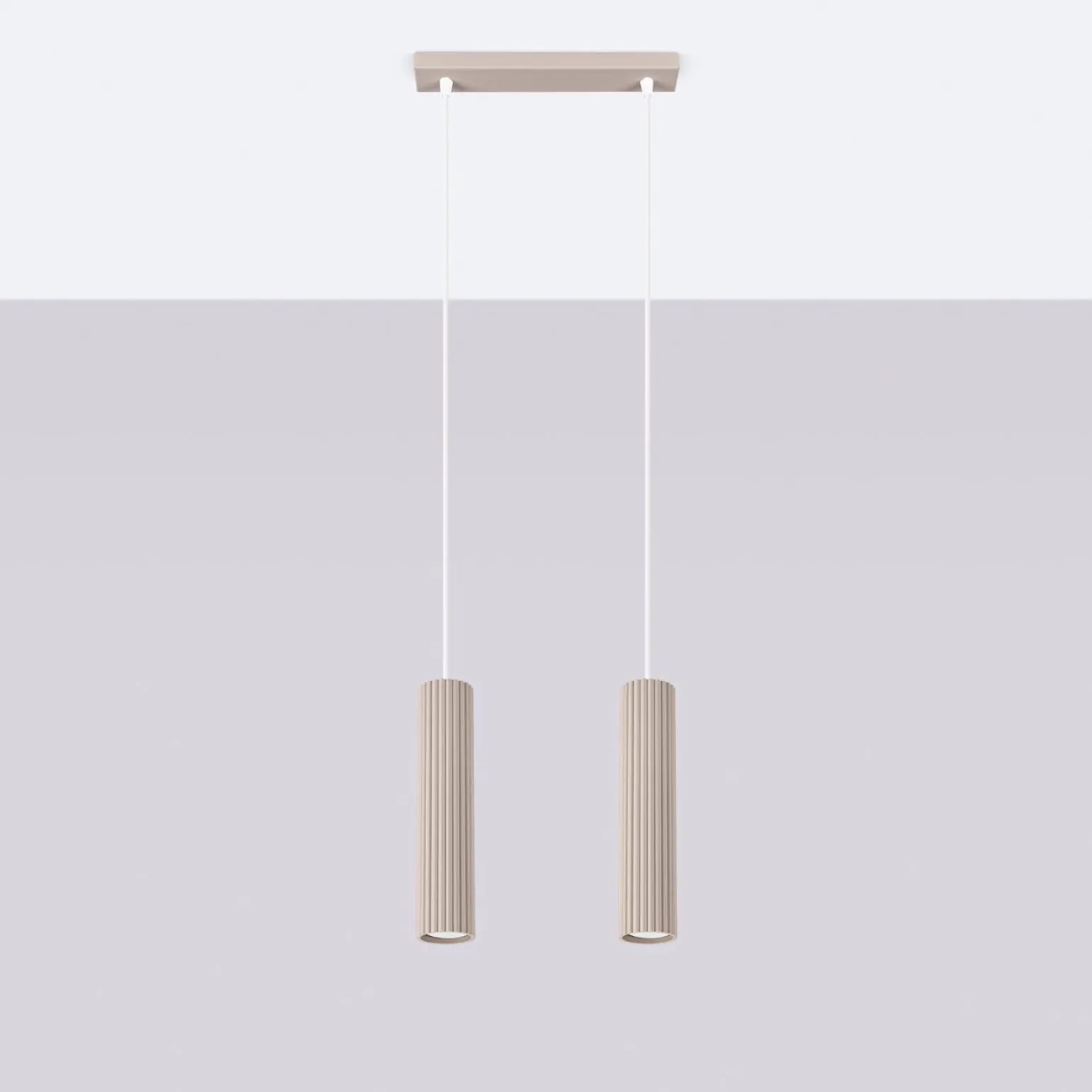 Lampa wisząca KARBON 2 taupe (SL.1773) - Sollux Lighting