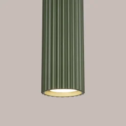 Lampa wisząca KARBON 1 zielony oliwkowy (SL.1611) - Sollux Lighting
