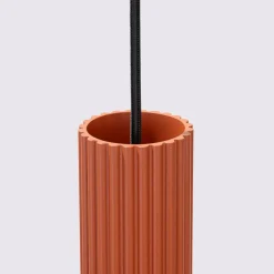 Lampa wisząca KARBON 3L ochra czerwona (SL.1632) - Sollux Lighting