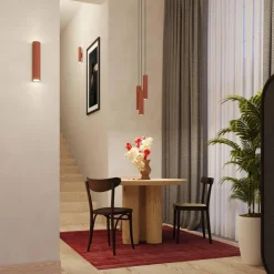 Lampa wisząca LAGOS 1 ochra czerwona (SL.1489) - Sollux Lighting