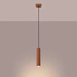 Lampa wisząca LAGOS 1 ochra czerwona (SL.1489) - Sollux Lighting