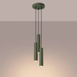 Lampa wisząca LAGOS 3P zielona oliwka (SL.1487) - Sollux Lighting