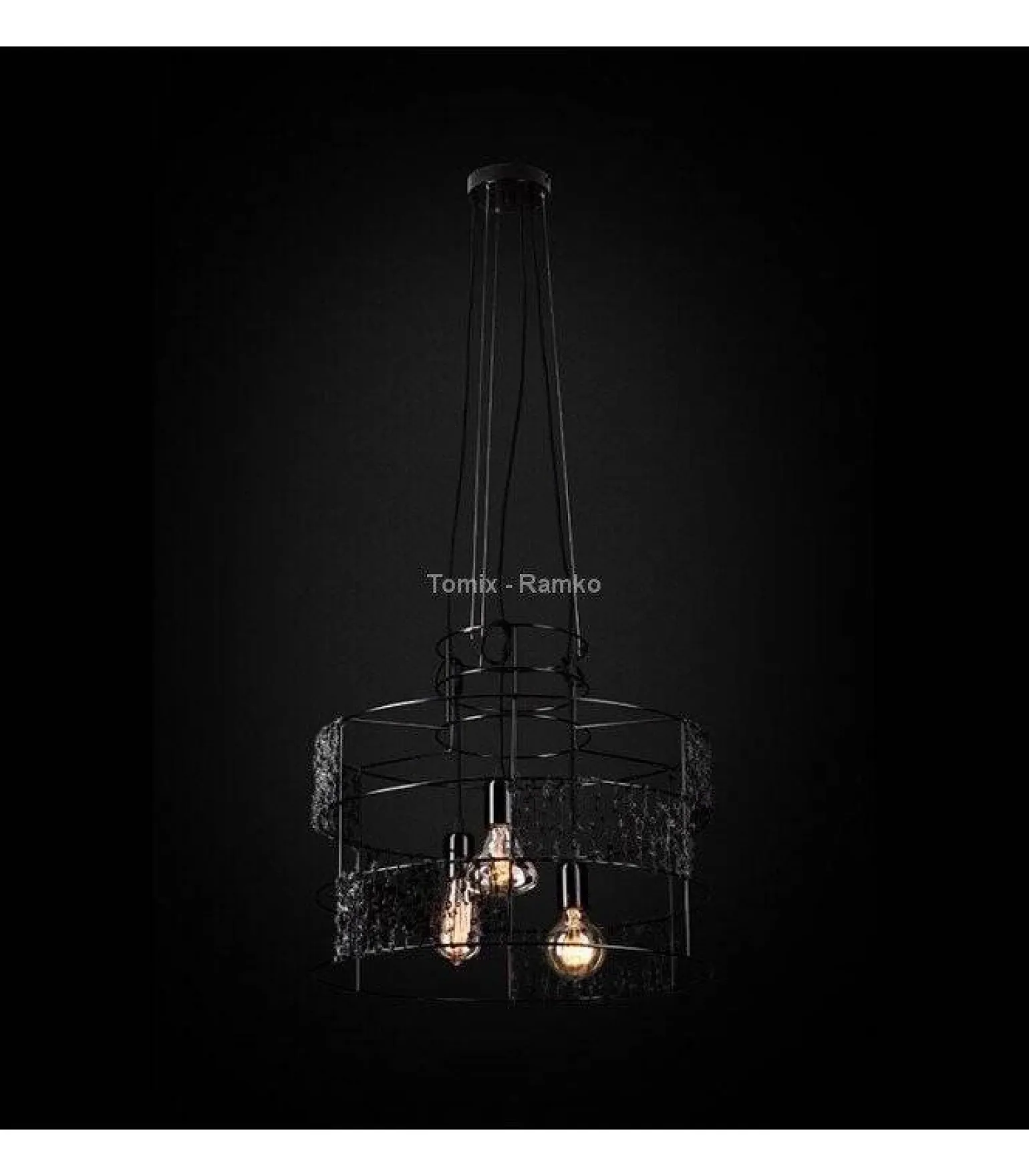 Lampa wisząca Lana czarny (67794) Ramko - żyrandol