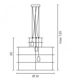 Lampa wisząca Lana czarny (67794) Ramko - żyrandol