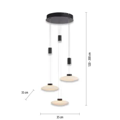 Lampa wisząca LAUTADA (2082-18) - Paul Neuhaus