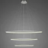 Lampa wisząca Ledowe Okręgi No.3 Φ80 cm in 3k srebrna ściemnialna Altavola Design (LA075/P_80_in_3k_silver_dimm) - ALTAVOLA DESIGN