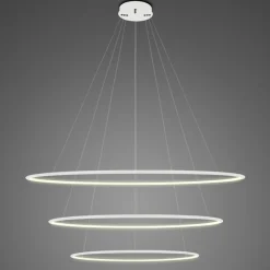 Lampa wisząca Ledowe Okręgi No.3 Φ100 cm in 3k biała ściemnialna Altavola Design (LA075/P_100_in_3k_white_dimm) - ALTAVOLA DESIGN