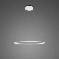 Lampa wisząca Ledowe Okręgi No.1 Φ40 in 4k biała ściemnialna Altavola Design (LA073/P_40_in_4k_white_dimm) - ALTAVOLA DESIGN
