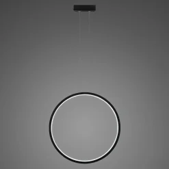 Lampa wisząca Ledowe okręgi No.1 X Φ80cm in 3k 43W czarny Altavola Design (LA073/X_80_in_3k_43W_black) - ALTAVOLA DESIGN