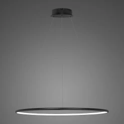 Lampa wisząca Ledowe Okręgi No.1 Φ80 cm in 4k 43W czarna Altavola Design (LA073/P_80_in_4k_43W_black) - ALTAVOLA DESIGN