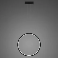 Lampa wisząca Ledowe okręgi No.1 X Φ60cm in 4k 32W czarny Altavola Design (LA073/X_60_in_4k_32W_black) - ALTAVOLA DESIGN