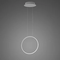 Lampa wisząca Ledowe okręgi No.1 X Φ40 cm in 4k srebrny Altavola Design (LA073/X_40_in_4k_silver) - ALTAVOLA DESIGN