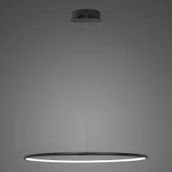Lampa wisząca Ledowe Okręgi No.1 Φ60 cm in 3k 32W czarna Altavola Design (LA073/P_60_in_3k_32W_black) - ALTAVOLA DESIGN
