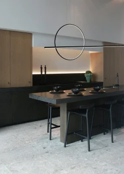 Lampa wisząca LINEA No.2 Φ40 cm czarna 3k 30W Altavola Design (LA087/PX143_40_3k_30W_black) - ALTAVOLA DESIGN