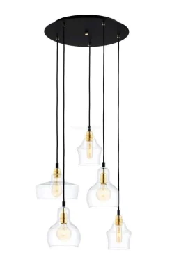 Lampa wisząca LONGIS 5 GOLD (10878505) - Kaspa