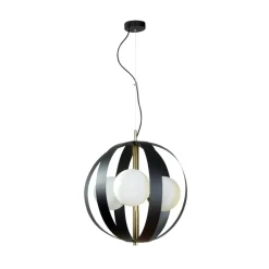 Lampa wisząca NELA 40 cm czarno-złota (1137) - Zuma Line
