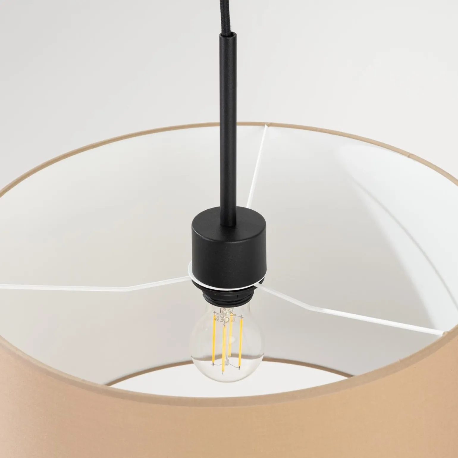 Lampa wisząca NEVIA taupe (SL.1849) - Sollux Lighting