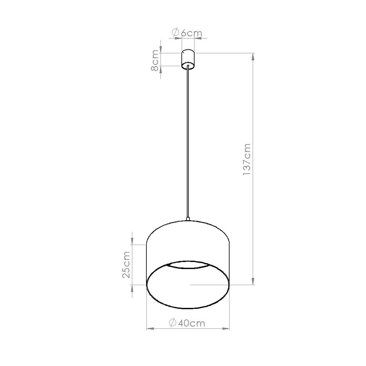 Lampa wisząca NEVIA taupe (SL.1849) - Sollux Lighting