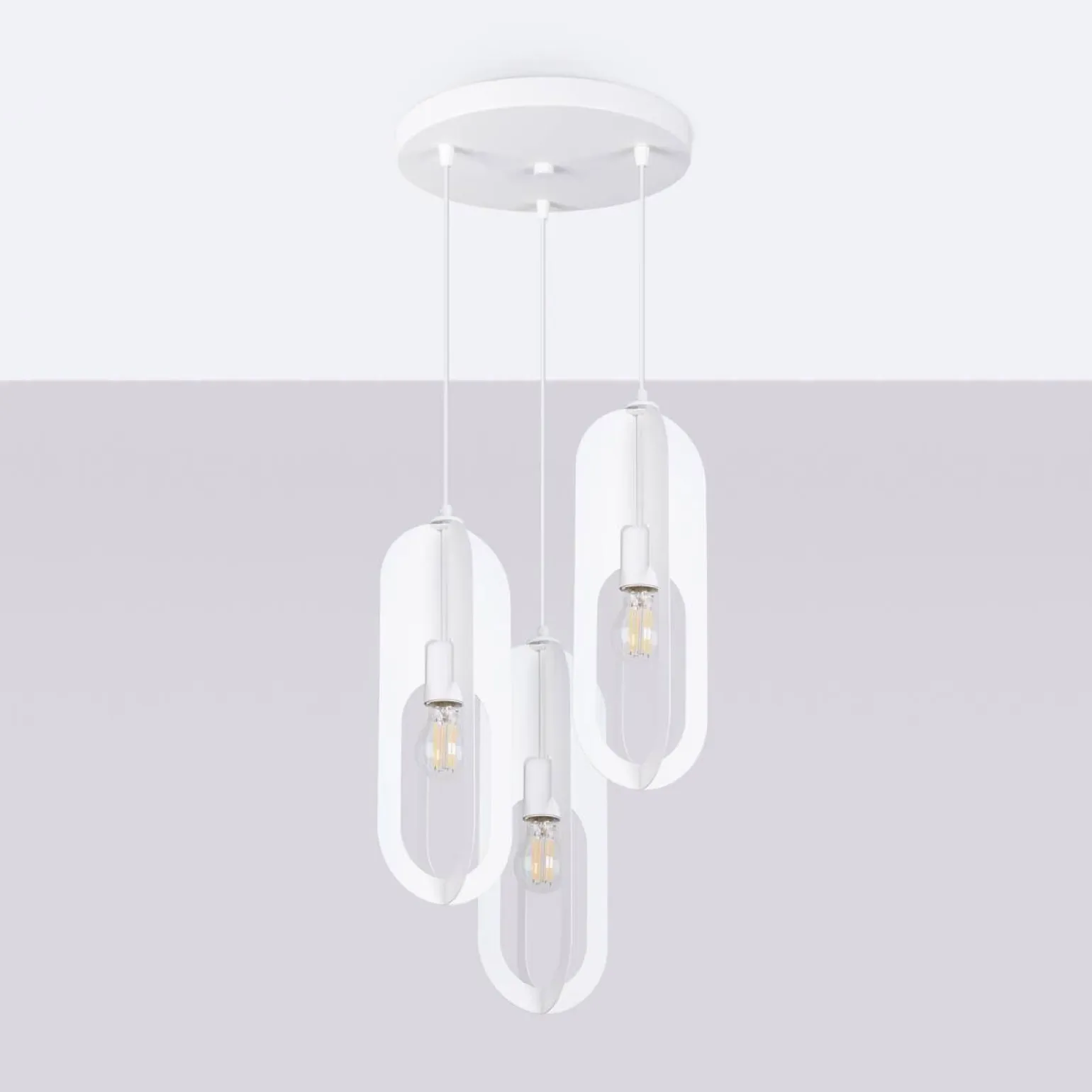 Lampa wisząca NICUS 3P biała (SL.1361) - Sollux Lighting