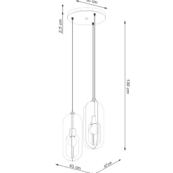 Lampa wisząca NICUS 3P biała (SL.1361) - Sollux Lighting