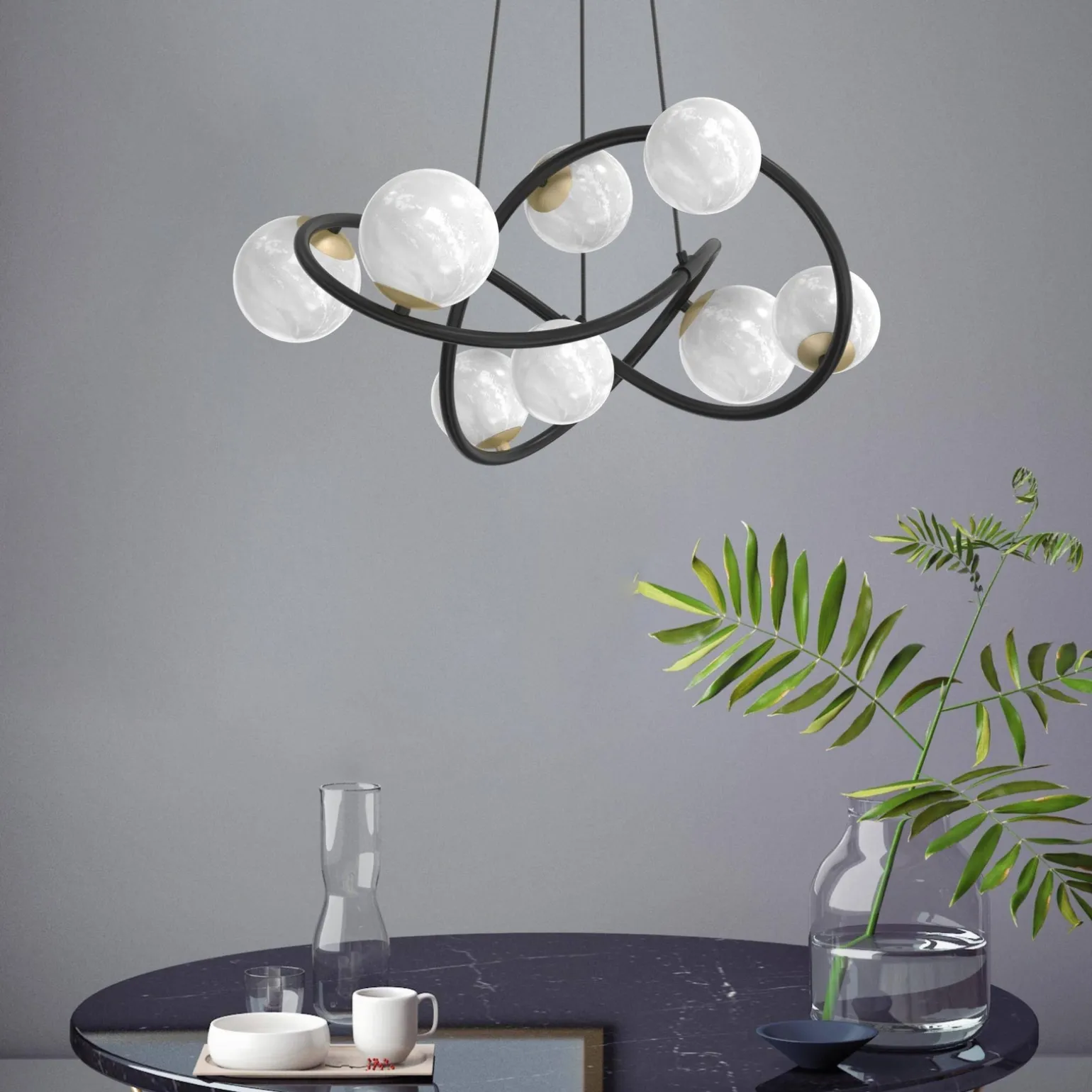 Lampa wisząca NISYRO (MD4922-8-EBGN) - Zuma Line