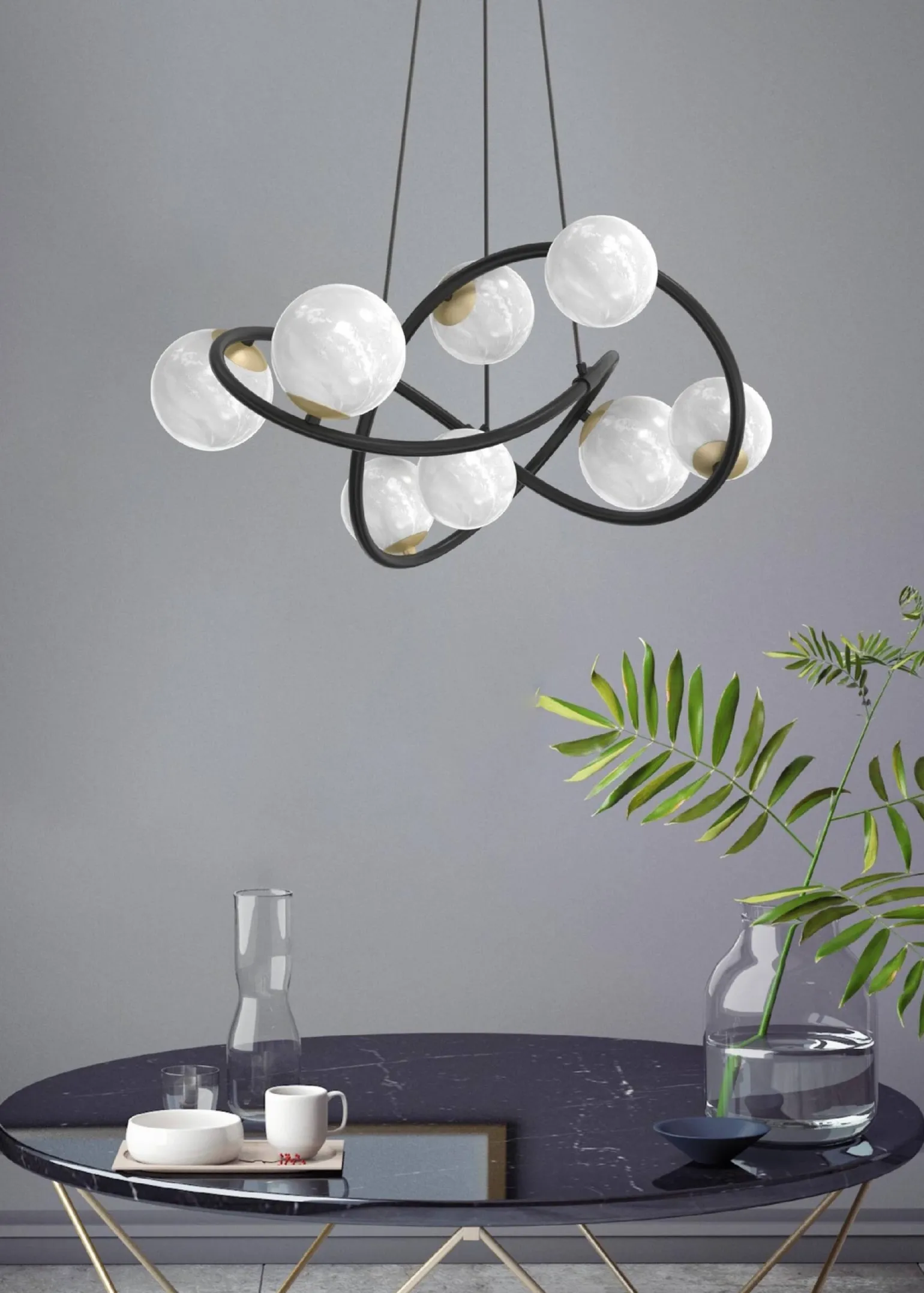 Lampa wisząca NISYRO (MD4922-8-EBGN) - Zuma Line