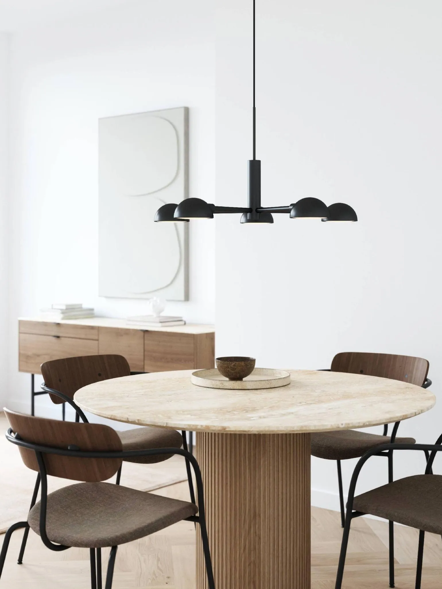 Lampa wisząca NOMI Nordlux E14 5x8W Metal Czarny