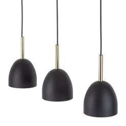 Lampa wisząca NORD 3 PŁ czarna listwa (4871) - TK Lighting
