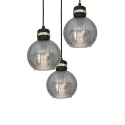 Lampa wisząca OMEGA BLACK / GOLD 3xE27 (MLP6533) - Milagro